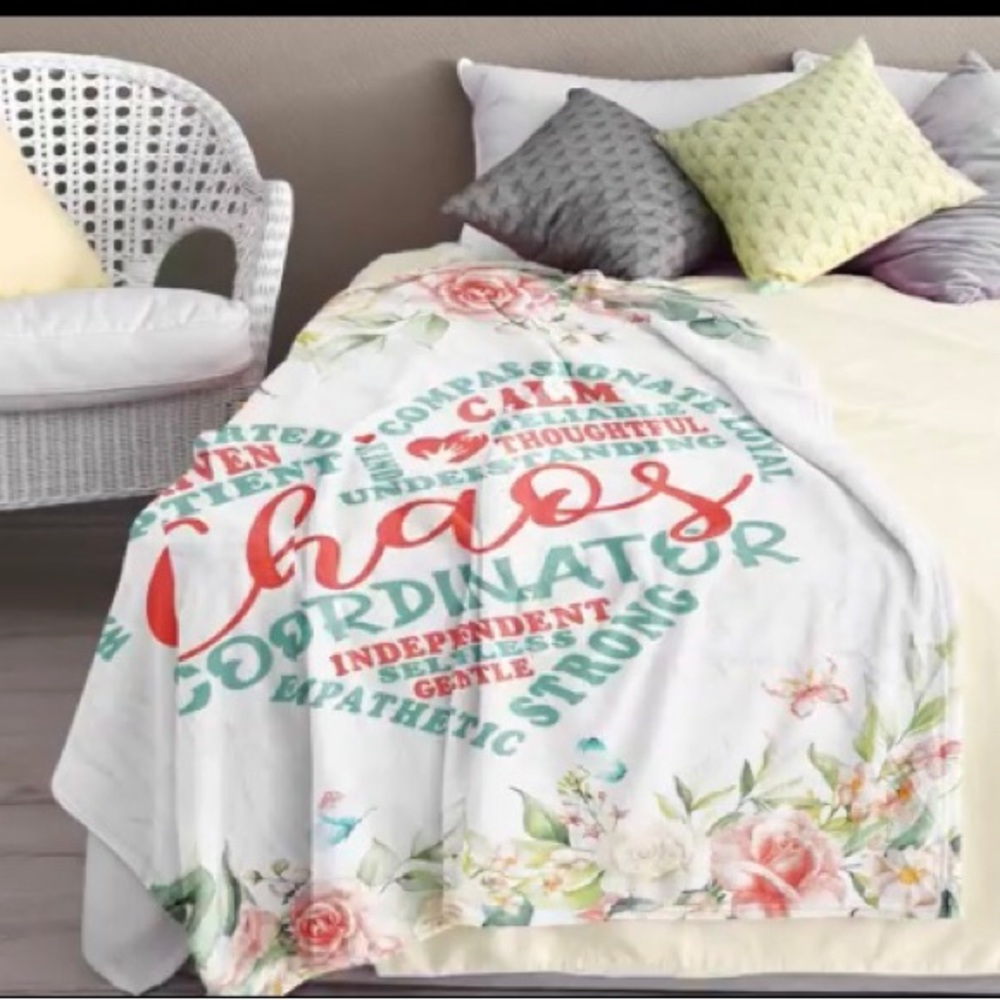 NIP Blanket/ Throw 50” X 60” Chaos Coordinator